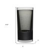 Black Tritan Plastic Straight Shape Stemless Highball Glass