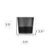 Set of Two Black Tritan Plastic Straight Shape Stemless Whiskey Glass