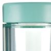 Clear And Green Stainless Steel Straight Shape Stemless Drinking Glass