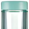 Clear And Green Stainless Steel Straight Shape Stemless Drinking Glass