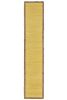 72" Yellow And Natural Cotton And Jute Table Runner
