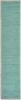 80" Turquoise And Natural Solid With Border Cotton Table Runner