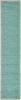 80" Turquoise And Natural Solid With Border Cotton Table Runner