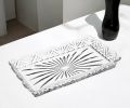 10" Clear Rectangular Cut Crystal Serving Tray