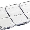 13" Clear Rectangular Crystal Serving Tray