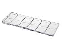 13" Clear Rectangular Crystal Serving Tray