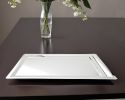 16" Silver Stainless Steel Serving Tray