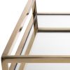 14" Gold Square Metal Serving Tray