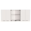 41" Gray and White Wood Kitchen Island Set With Storage