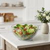 10" Clear Acrylic Round Salad Bowl
