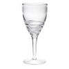 Set of Four Clear Swirl Acrylic Stemmed All Purpose Wine Glass