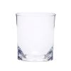 Set of Four Clear Tritan Plastic Stemless Whiskey Glass