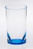 Set of Four Clear And Blue Acrylic Stemless Highball Glass