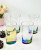 Set of Four Rainbow Acrylic Stemless Highball Glass