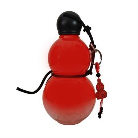 Gourd Style Water Bottle PC 800ml Insulated Chinese Retro Portable Sports Water Bottle For Men Women Red