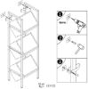 Black Industrial Farmhouse 3 Bin 36 Bottle Wine Rack Storage Display Shelf
