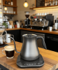 Hand-Mixed Coffee Pot, European-Style Electric Kettle with Temperature Control 0.8L Electric Teapot with Carbon Fiber Base (360 Separable Design)