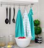 Towels - Kitchen Towels 12 Pack, 15 x 25 Inches, 100% Ring Spun Cotton Super Soft and Absorbent Linen Dish, Tea and Bar Towels Set, Aqua