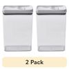 (2 pack)Canister - 17.3 Cup Flip-Tite® Rectangular Food Storage Container, Well Suited to Pantry Organization and Food Storage