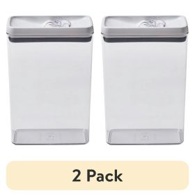 (2 pack)Canister - 17.3 Cup Flip-Tite® Rectangular Food Storage Container, Well Suited to Pantry Organization and Food Storage