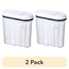 (2 pack)19-Cup Airtight Cereal Container, BPA-Free Food Storage with Easy-Grip Handle and One-Handed Lid for Pantry & Kitchen Organization