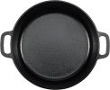 Cast Iron Dutch Oven Pot with Lid and Dual Handles, Oven Safe, Heavy-Duty, 7-Quart, Round, Black