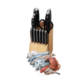 Kitchen Cutlery Set with Knife Block for Household & Commercial