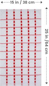 Towels - Kitchen Towels 12 Pack, 15 x 25 Inches, 100% Ring Spun Cotton Super Soft and Absorbent Linen Dish, Tea and Bar Towels Set, Red
