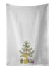 NEW Belgian Hunchback Canary Merry Christmas Kitchen Towel Set of 2 White Dish Towels Decorative Bathroom Hand towel for Hand, Face, Hair, Yoga, Tea