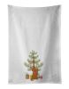 NEW Shih Poo #3 Christmas Tree Kitchen Towel Set of 2 White Dish Towels Decorative Bathroom Hand towel for Hand, Face, Hair, Yoga, Tea, Dishcloth