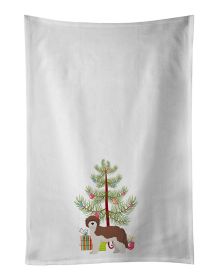 NEW Sheepadoodle Christmas Tree Kitchen Towel Set of 2 White Dish Towels Decorative Bathroom Hand towel for Hand, Face, Hair, Yoga, Tea, Dishcloth