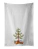 NEW Ruby Cavalier King Charles Spaniel Christmas Tree Kitchen Towel Set of 2 White Dish Towels Decorative Bathroom Hand towel for Hand, Face, Hair