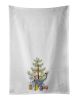 NEW California Spangled Cat Christmas Kitchen Towel Set of 2 White Dish Towels Decorative Bathroom Hand towel for Hand, Face, Hair, Yoga, Tea
