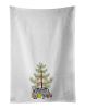 European Shorthair Cat Christmas Kitchen Towel Set of 2 White Dish Towels Decorative Bathroom Hand towel for Hand, Face, Hair, Yoga, Tea, Dishcloth