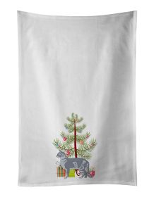 NEW Australian Mist Cat Christmas Kitchen Towel Set of 2 White Dish Towels Decorative Bathroom Hand towel for Hand, Face, Hair, Yoga, Tea, Dishcloth