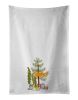 NEW Bubble Eyed Goldfish Merry Christmas Kitchen Towel Set of 2 White Dish Towels Decorative Bathroom Hand towel for Hand, Face, Hair, Yoga, Tea