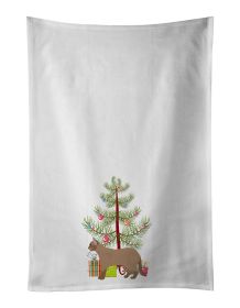 NEW European Burmese Cat Christmas Kitchen Towel Set of 2 White Dish Towels Decorative Bathroom Hand towel for Hand, Face, Hair, Yoga, Tea, Dishcloth