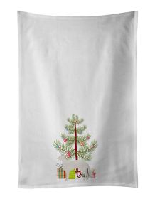 NEW Balinese Cat Christmas Kitchen Towel Set of 2 White Dish Towels Decorative Bathroom Hand towel for Hand, Face, Hair, Yoga, Tea, Dishcloth