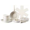 17 Piece Pots and Pans Set Nonstick, Detachable Handle Cookware, Space Saving Induction cookware set, Kitchen RV Cooking Sets, with Frying, Sauce