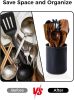 Utensil Holder, Extra Large Utensil Crock, Stable Ceramic Utensil Organizer, Cooking Tool Organizer Set for Kitchen Counter Farmhouse Décor