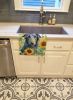 Scottish Deerhound in Sunflowers Kitchen Towel Dish Cloths Guest Hand Towel Decorative Bathroom Towel for Face,Tea, Dishcloth, Kitchen and Bath