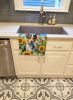 Rat Terrier in Sunflowers Kitchen Towel Dish Cloths Guest Hand Towel Decorative Bathroom Towel for Face,Tea, Dishcloth, Kitchen and Bath