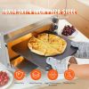 Pizza Steel, 16" x 14.5" x 1/4" Pizza Steel Plate for Oven, Pre-Seasoned Carbon Steel Pizza Baking Stone with 20X Higher Conductivity