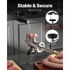 Manual Meat Grinder, 304 Stainless Steel Hand Crank Meat Mincer with Steel Table Clamp, Sausage Stuffer with 2 Cutting Plates & Sausage Tube