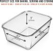6500 ML / 220 oz / 28 Cup LARGE Glass Food Storage Container with Airtight Locking Lid. Ideal Storing food, Vegetables, Fruits. Baking Casserole