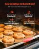 Baking Pans Set, 10-Piece, Nonstick Carbon Steel Cookware Sheets & Trays, Stackable Kitchen Oven Bakeware Cooking Sets with Silicone Handles