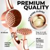 Kitchen Premium Garlic Press Set - Rust Proof Professional Garlic Mincer Tool - Easy-Squeeze