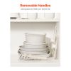 17 Piece Pots and Pans Set Nonstick, Detachable Handle Cookware, Space Saving Induction cookware set, Kitchen RV Cooking Sets, with Frying, Sauce