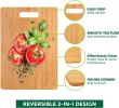 Bamboo Cutting Board Set of 3, Wooden Cutting Boards for Kitchen, Knife Friendly Food Grade Chopping Board